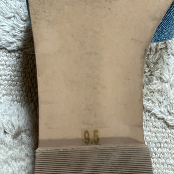 Steve Madden Denim Flat Slide Sandals 9.5 - Picture 7 of 7